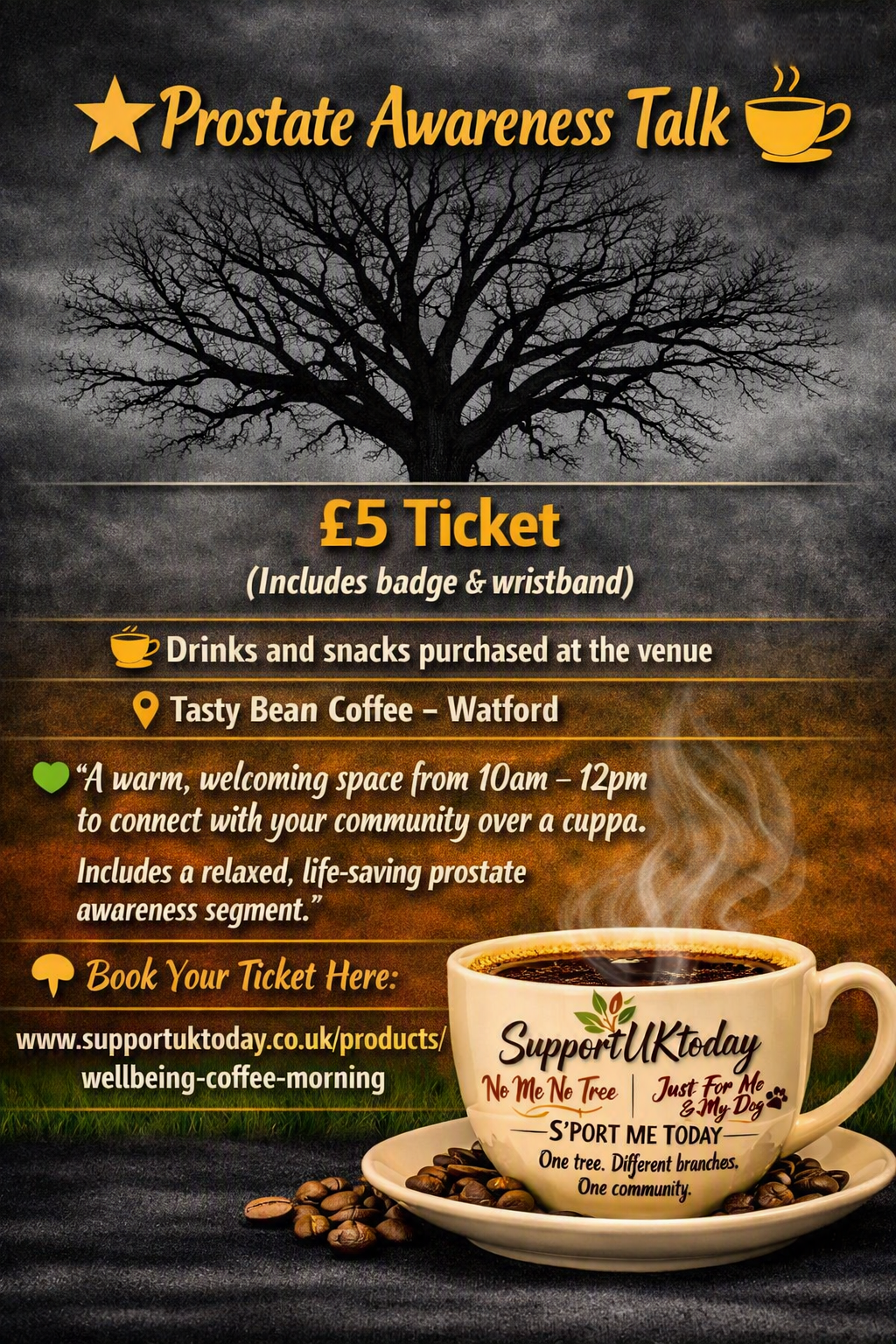 Wellbeing Coffee Morning ☕ | Tasty Bean Café, Watford